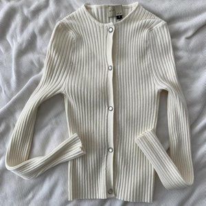 Giu Giu NONNA Pearl Cardigan in Ivory M